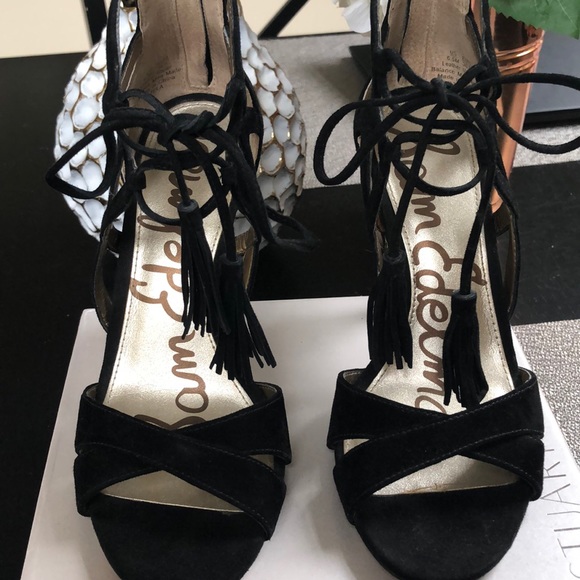 Sam Edelman Suede Black Heel, Size 6.5 - Picture 5 of 5